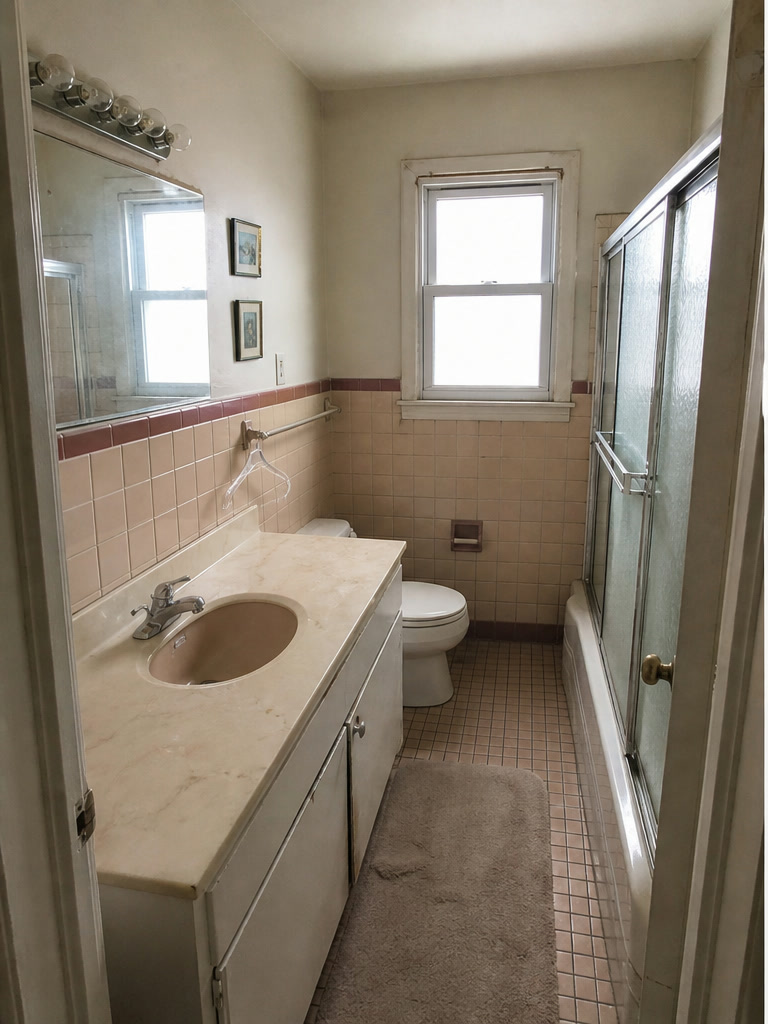 Bathroom before renovation